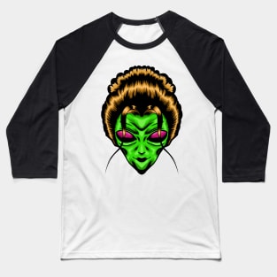 Geisha Alien Baseball T-Shirt